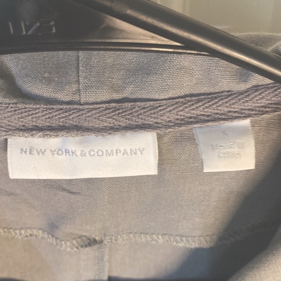 New York & Company Gray Linen Jacket - Picture 4 of 10